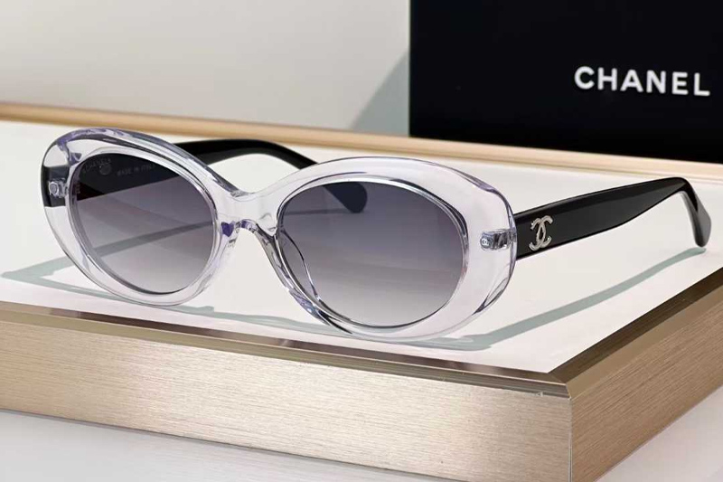 CH9178 Sunglasses Transparent Black Gradient Gray