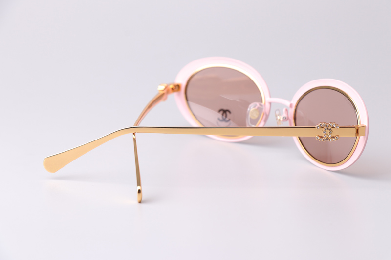 CH9578B Sunglasses Pink Gold Brown