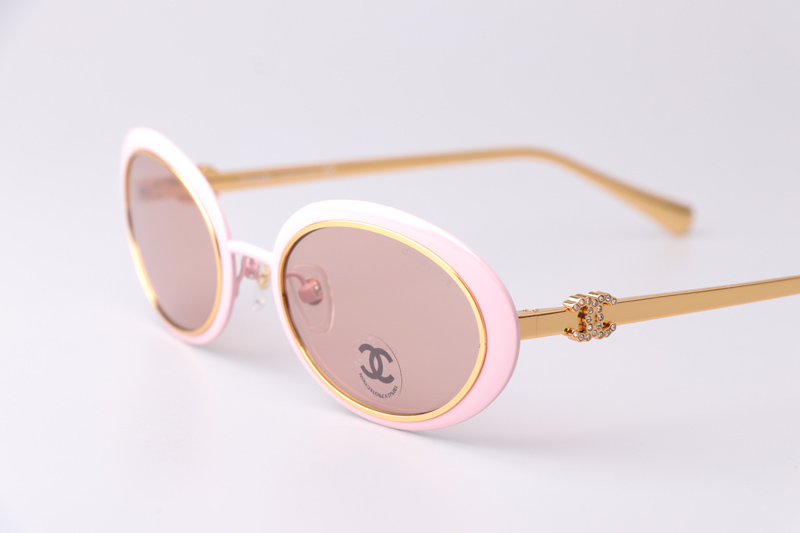 CH9578B Sunglasses Pink Gold Brown