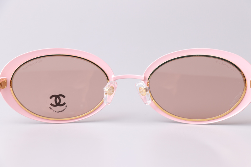CH9578B Sunglasses Pink Gold Brown