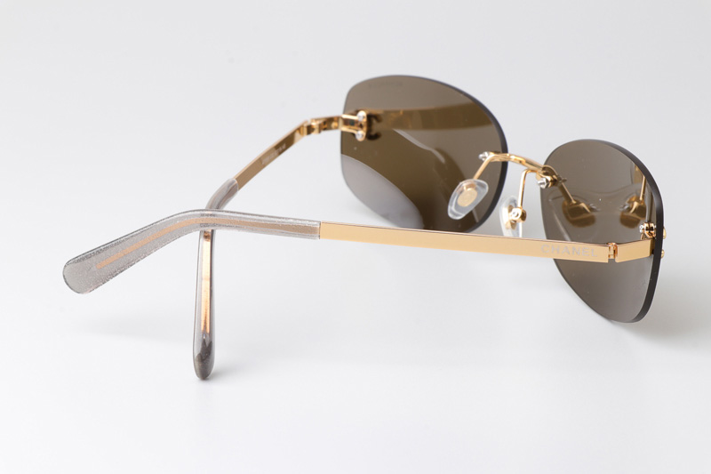 CHA71559 Sunglasses Gold Brown