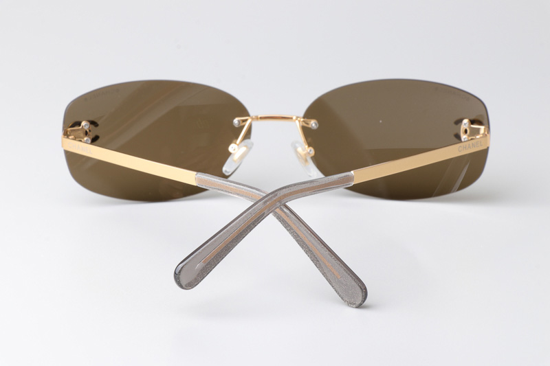 CHA71559 Sunglasses Gold Brown