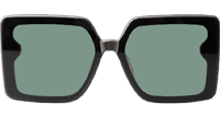 CHA95069 Sunglasses Black Green