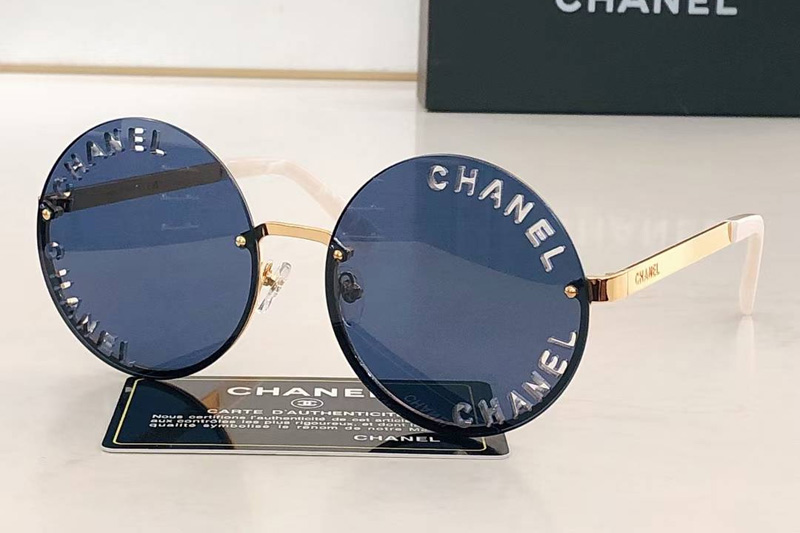 CHA95085 Sunglasses Gold Blue