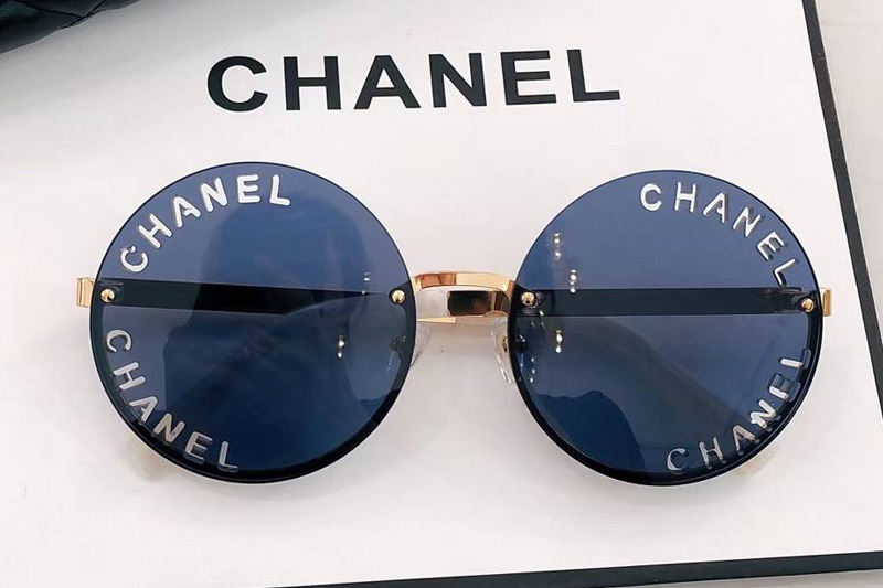 CHA95085 Sunglasses Gold Blue
