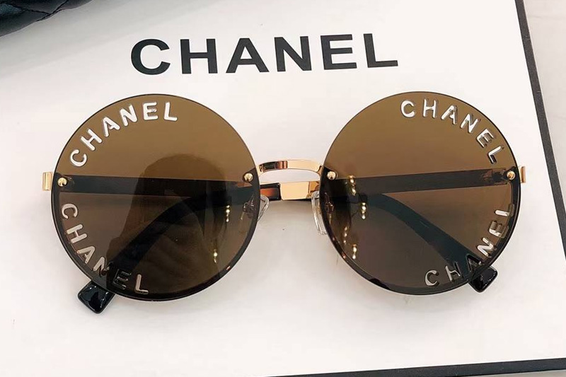 CHA95085 Sunglasses Gold Brown