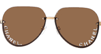 CHA95086 Sunglasses Gold Brown