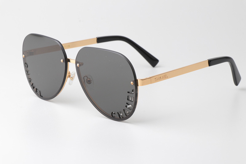 CHA95086 Sunglasses Gold Gray