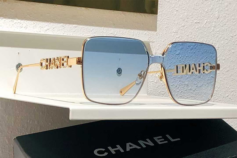 CHX95070 Sunglasses Gold Gradient Blue