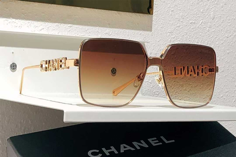 CHX95070 Sunglasses Gold Gradient Brown