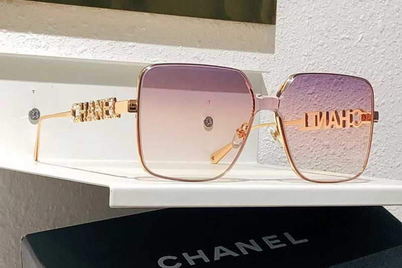 CHX95070 Sunglasses Gold Gradient Purple