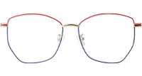 CL196003 Eyeglasses Red Blue Gold
