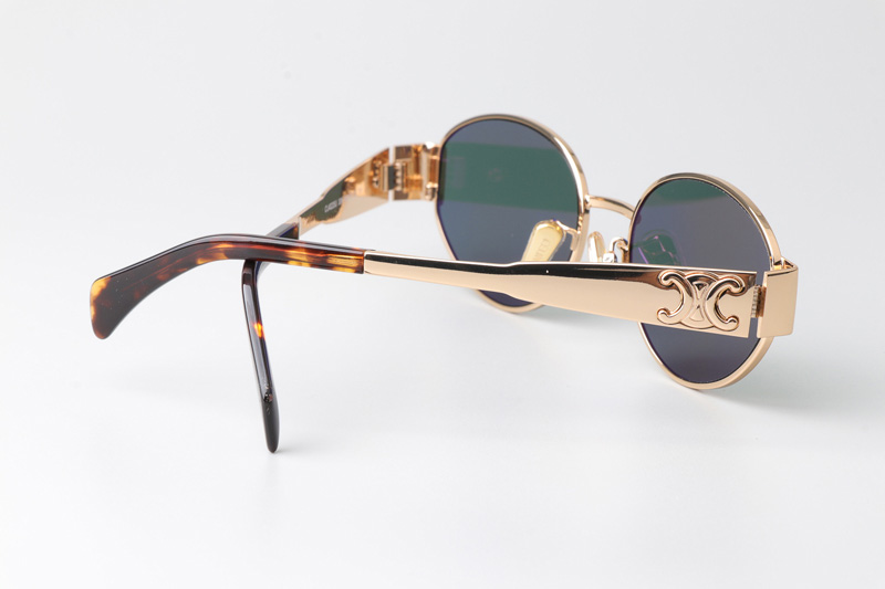 CL40235U Sunglasses Gold Green