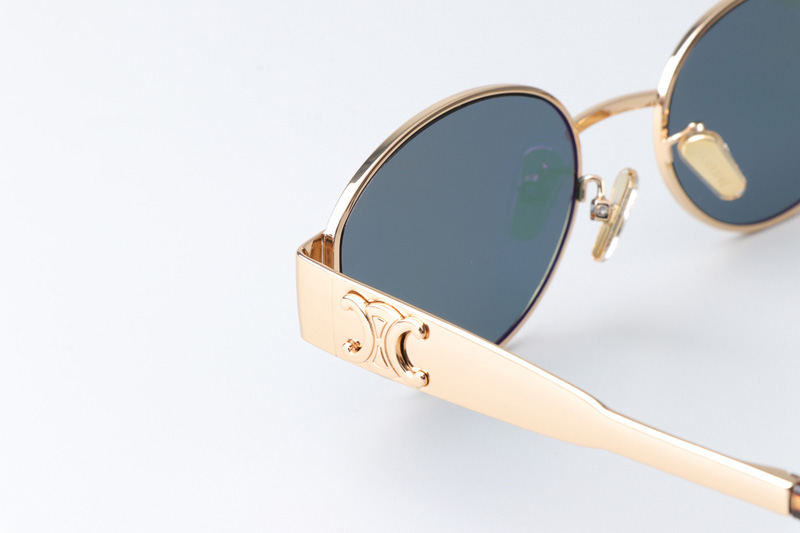 CL40235U Sunglasses Gold Green
