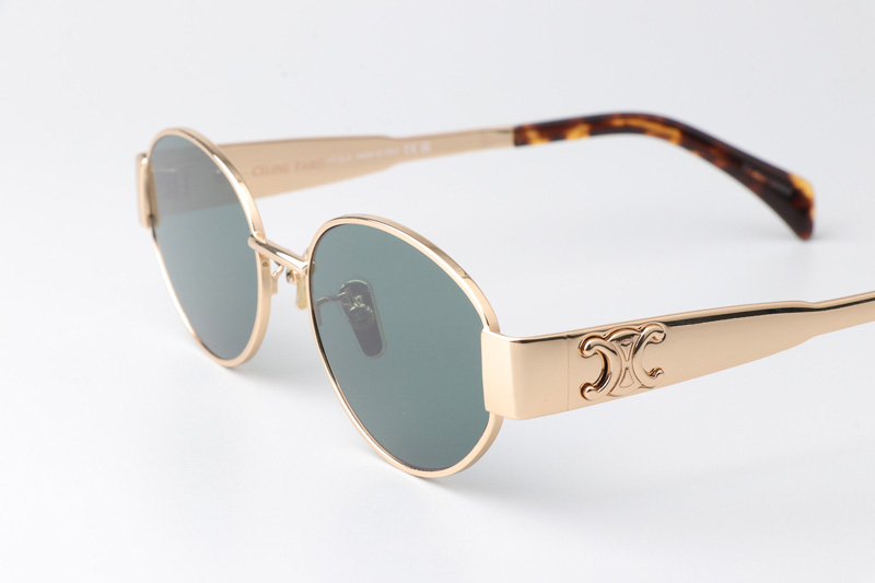 CL40235U Sunglasses Gold Green