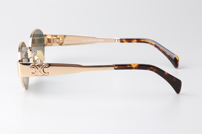 CL40235U Sunglasses Gold Green