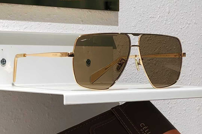 CL40246U-A Sunglasses Gold Brown