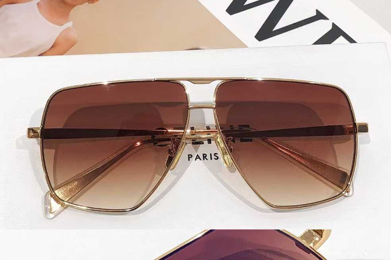 CL40246U-A Sunglasses Gold Gradient Brown