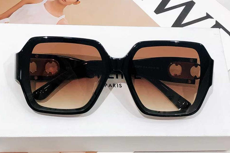 CL40251U Sunglasses Black Gradient Brown