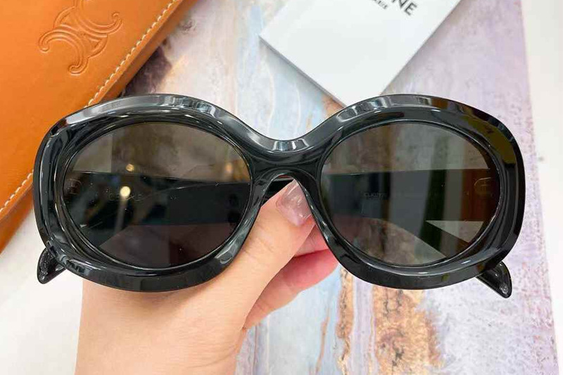 CL40292U Sunglasses Black Gold Gray