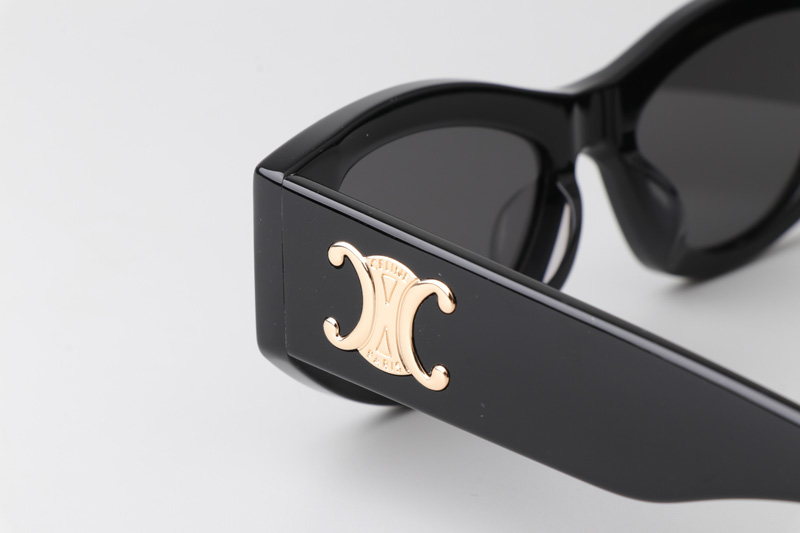 CL40308U Sunglasses Black Gold Gray