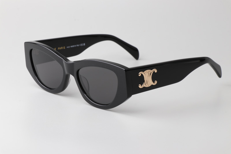 CL40308U Sunglasses Black Gold Gray