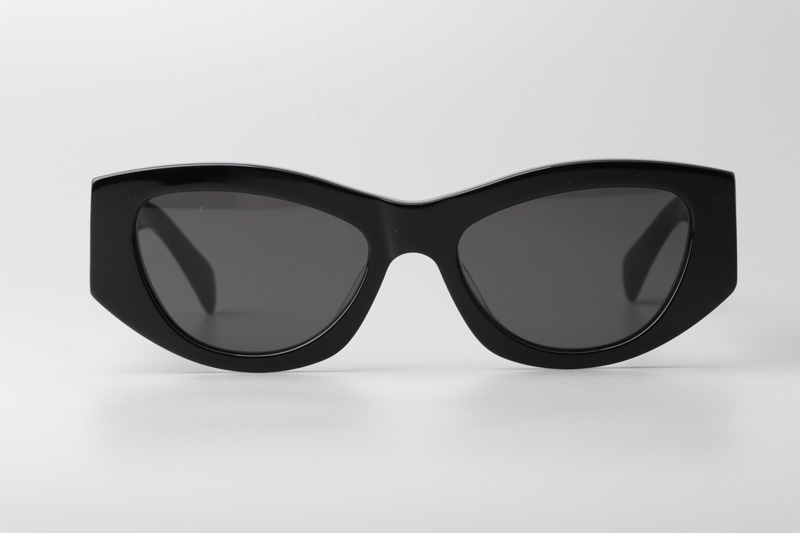 CL40308U Sunglasses Black Gold Gray