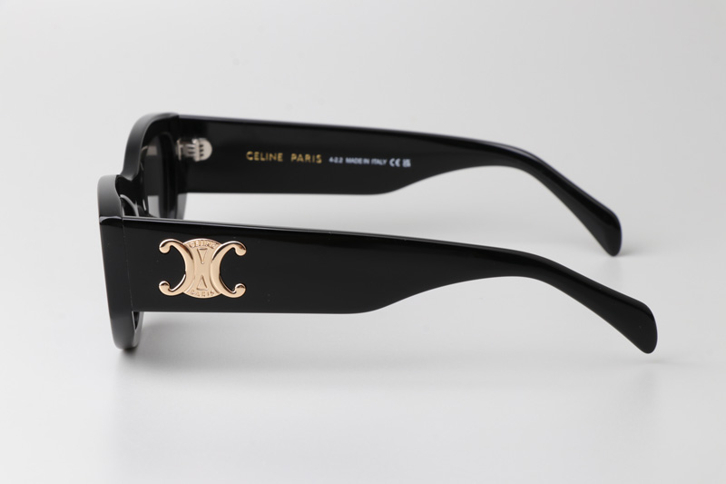 CL40308U Sunglasses Black Gold Gray