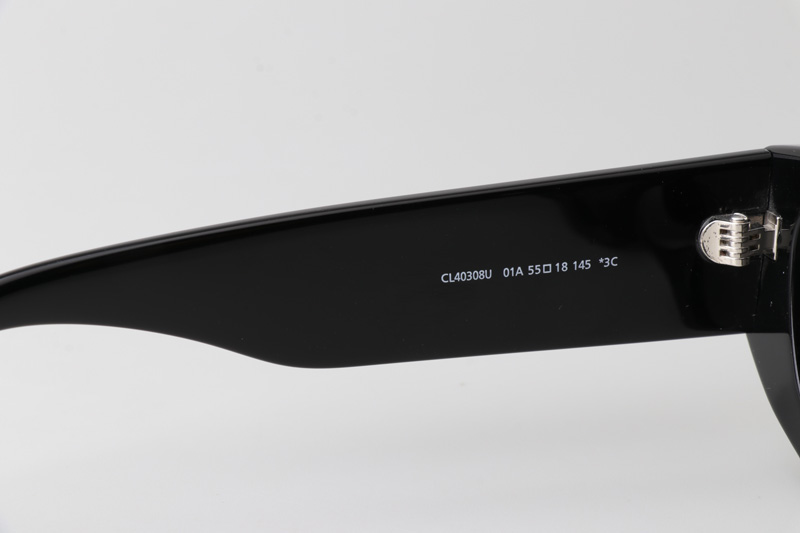 CL40308U Sunglasses Black Gold Gray