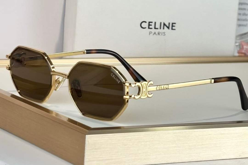 CL42149U Sunglasses Gold Brown
