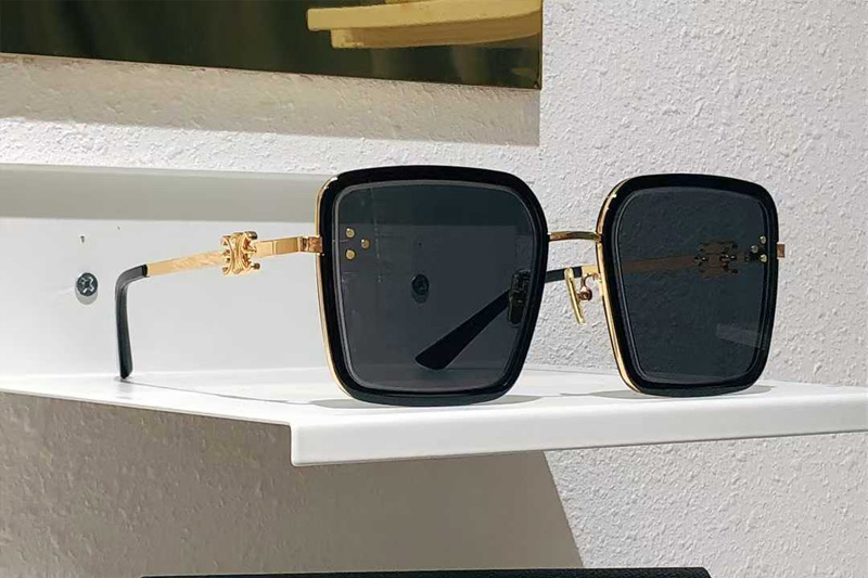 CL4S132 Sunglasses Black Gold Gray