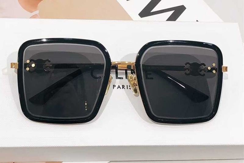 CL4S132 Sunglasses Black Gold Gray