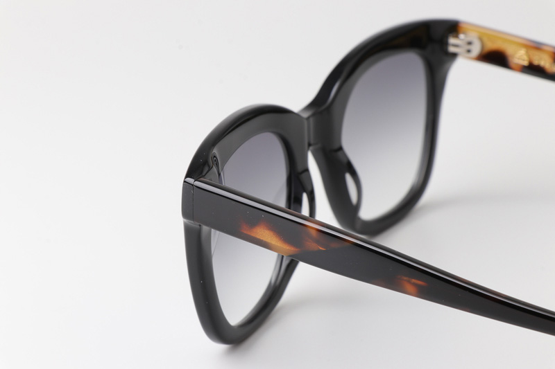 CSHK002 Sunglasses Black Tortoise Gradient Gray