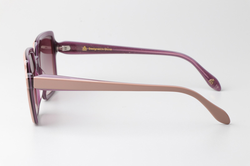 CSHK007 Sunglasses Cream Gradient Pink