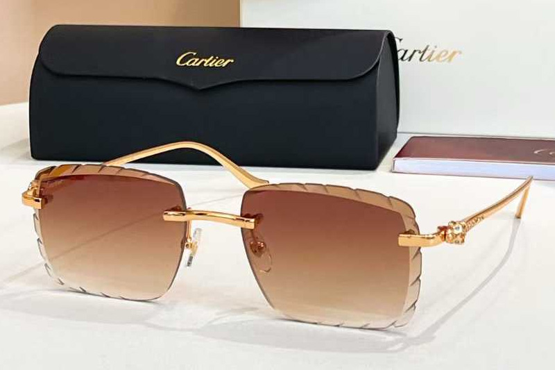 CT01588O Sunglasses Gold Gradient Brown