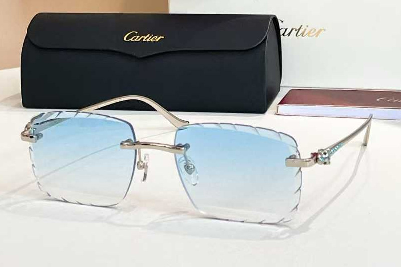 CT01588O Sunglasses Silver Gradient Blue