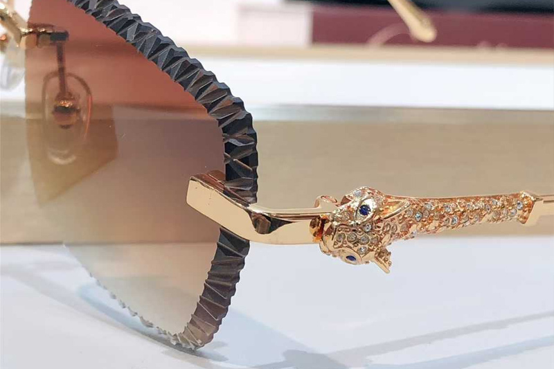 CT01841O Sunglasses Gold Gradient Brown