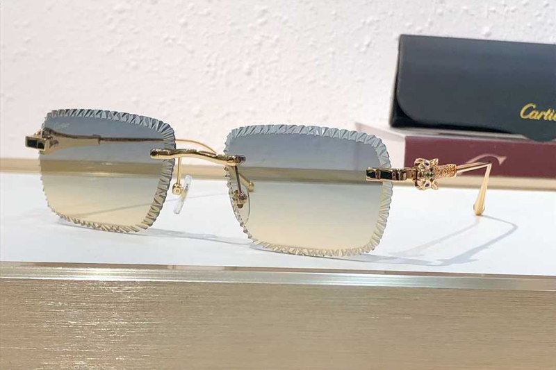 CT01841O Sunglasses Gold Gradient Green