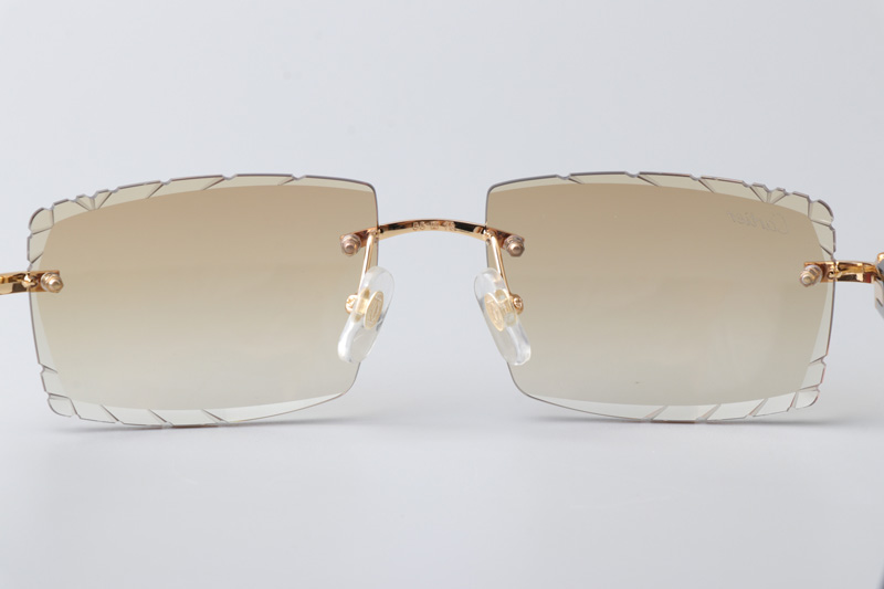 CT0243 Sunglasses Gold Gradient Brown