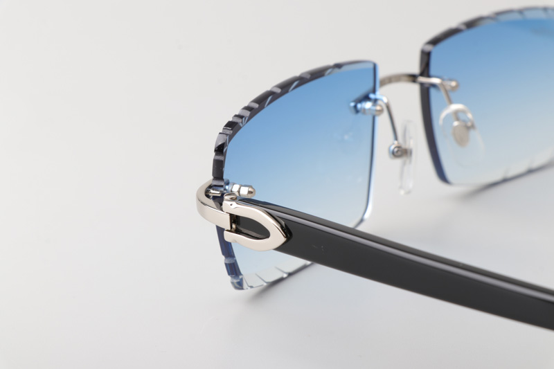 CT0243 Sunglasses Silver Gradient Blue