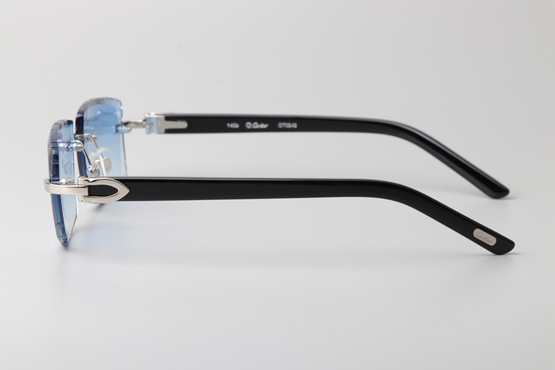 CT0243 Sunglasses Silver Gradient Blue