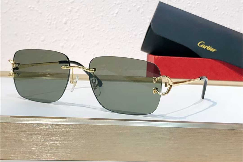 CT0330S Sunglasses Gold Green