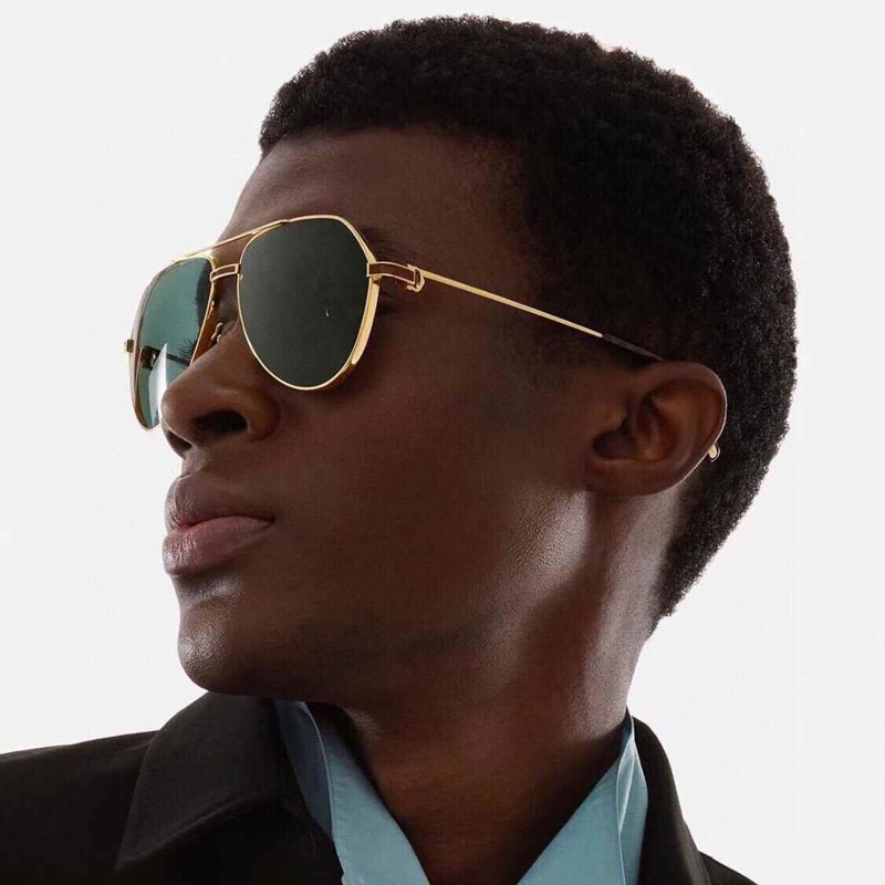 CT0334S Sunglasses Gold Green