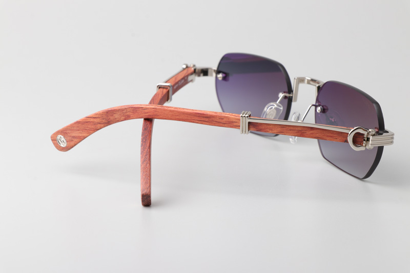 CT0362S Sunglasses Silver Red Gradient Gray