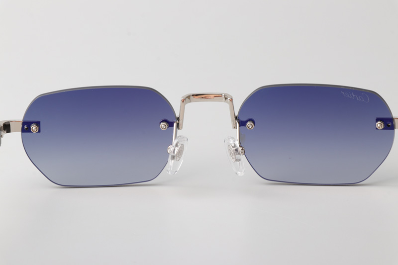 CT0362S Sunglasses Silver Red Gradient Gray