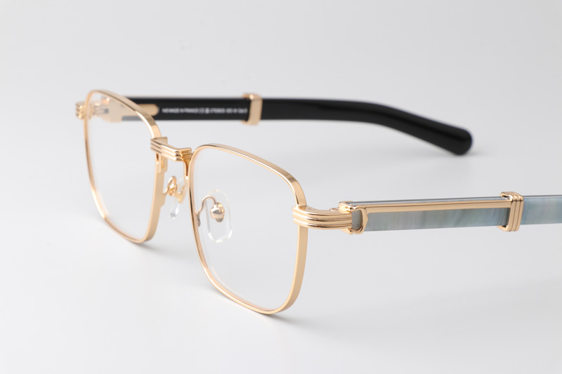 CT0363S Eyeglasses Gold White Black
