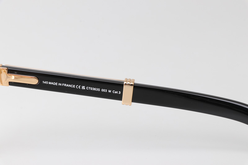 CT0363S Eyeglasses Gold White Black