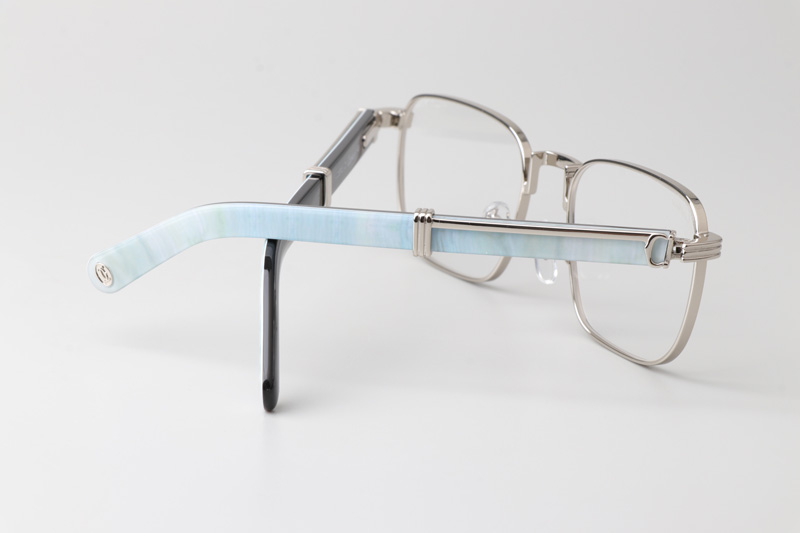 CT0363S Eyeglasses Silver White Black