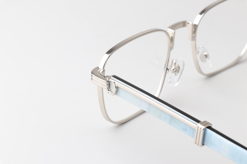 CT0363S Eyeglasses Silver White Black