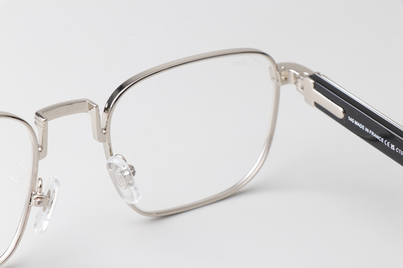 CT0363S Eyeglasses Silver White Black